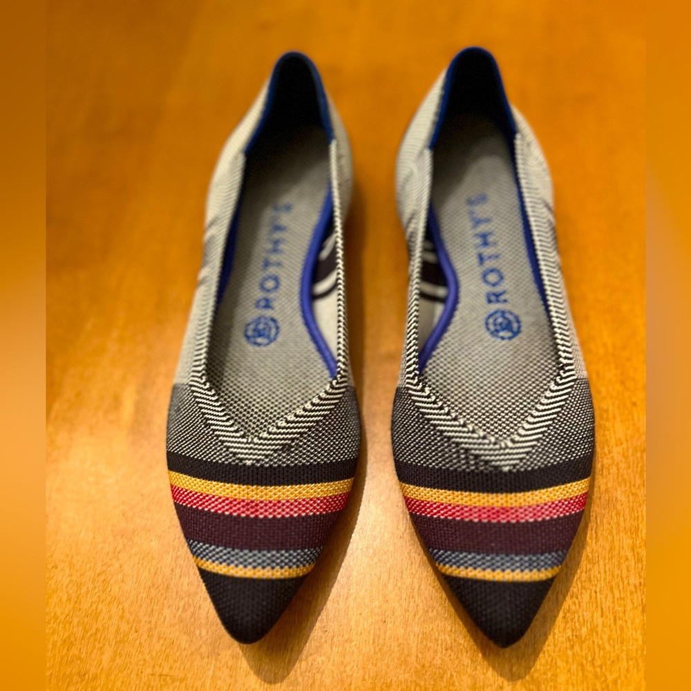 Inverse stripe Rothy’s, rare and retired color.